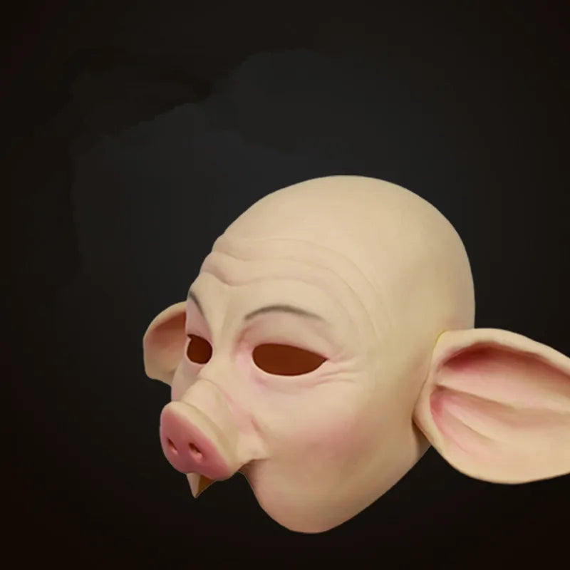 Latex Monk Pig Mask Funny Halloween Cosplay Prop Journey To The West Piggie Accessories Party Supplies