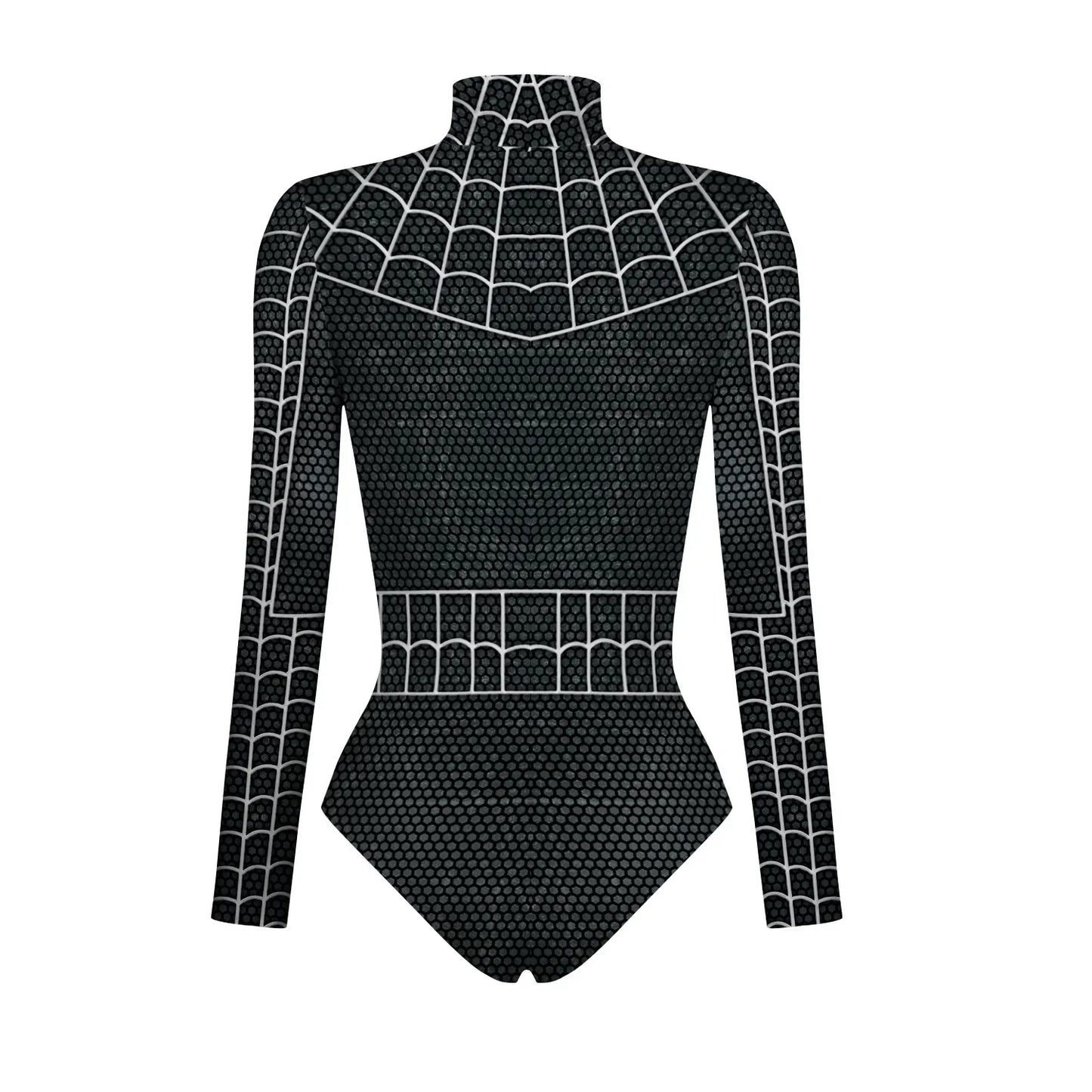 2024 New Superhero Bodysuit for Women Men Spiderman Iron Man Cosplay 3D Print Long Sleeve Swimsuit Adult Carnival Costume