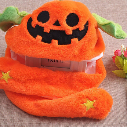 Creative Plush Ghost Hat: Ear Moving Halloween Costume