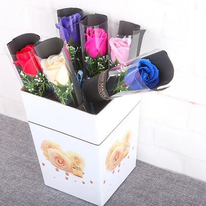 Artificial Rose Bouquet for Valentine's Day - Soap Rose Bouquet