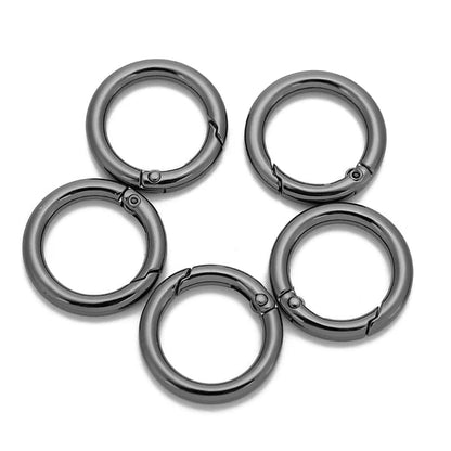 5PCS 25mm 28mm Open Spring Ring Buckle Keyring Key Chains (Never Fade) Round Split Ring Key Rings For Bag Jewelry Finings