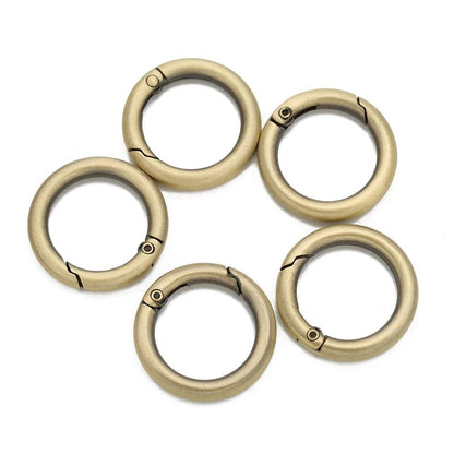 5PCS 25mm 28mm Open Spring Ring Buckle Keyring Key Chains (Never Fade) Round Split Ring Key Rings For Bag Jewelry Finings