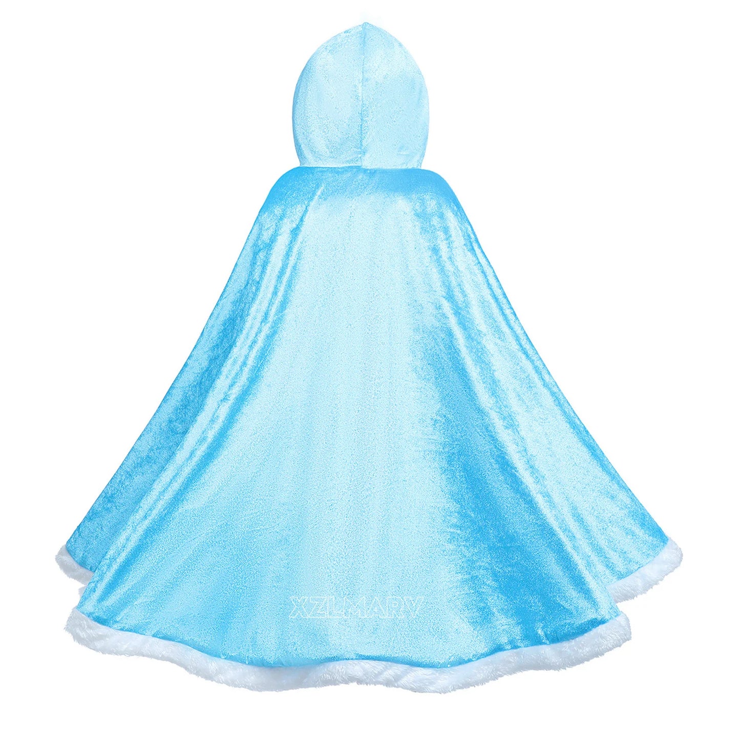 Kids Girls Princess Costume Cloak Hooded Anna Elsa Cape Aurora Rapunzel Fancy Party Mantel Clothes Children Party Accessories