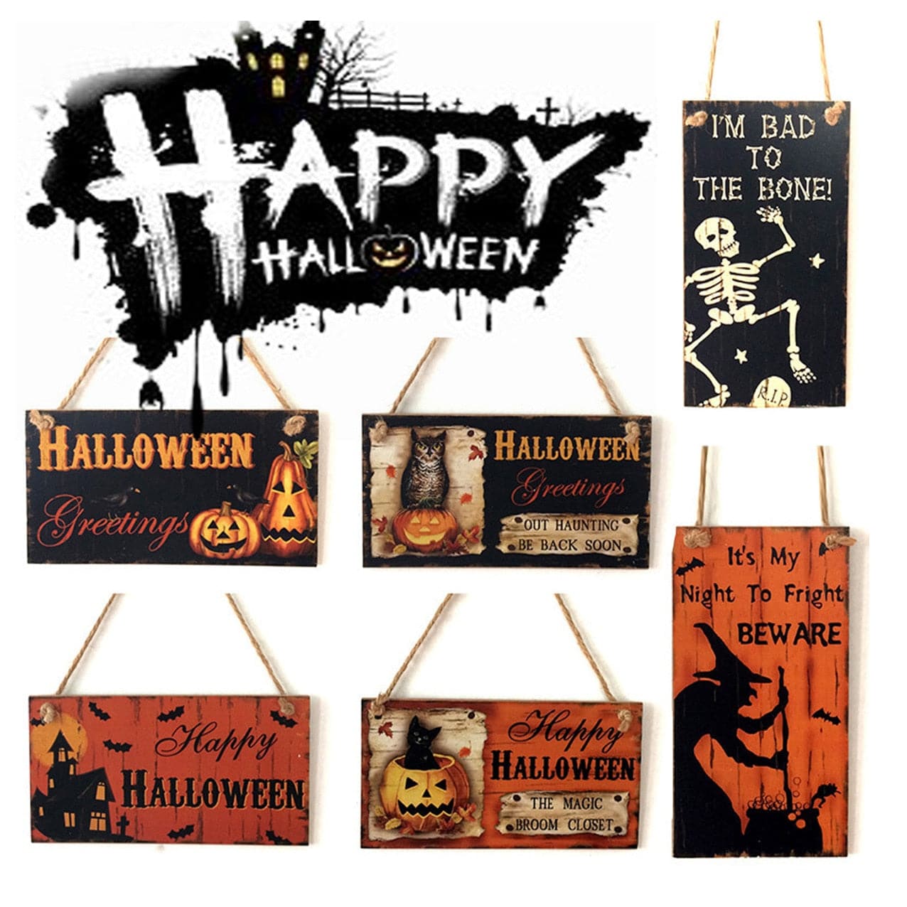 Halloween Black Crow Banner Flying Crow Hanging Deocr 2023 Halloween Party Decor For Home Kids Favor Terror Themed Bar Decor