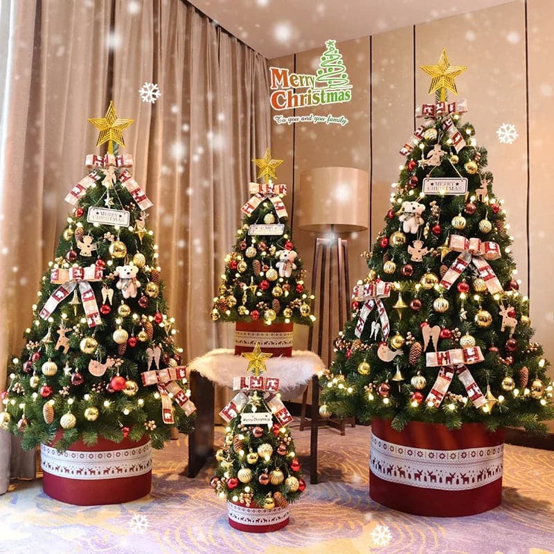 Diy Christmas Tree 2024 New Year Scene Atmosphere Lights Home Decorations