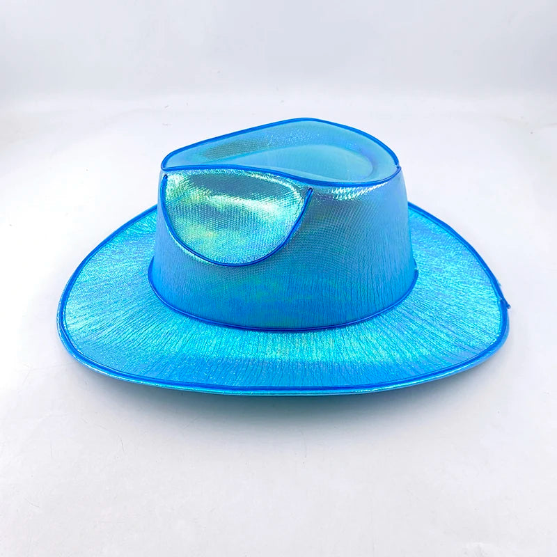 Luminous Fedora Hat Gentleman Performance Jazz Cap LED Glow Top Hat Birthday Wedding Christmas Halloween Party Costume Supplies