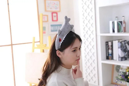 Cap Decor Coronet Headgear Headdress Funny Shark Dinosaur Toys PP Cotton Doll Cute Plush Toy Adult Plushs Hat