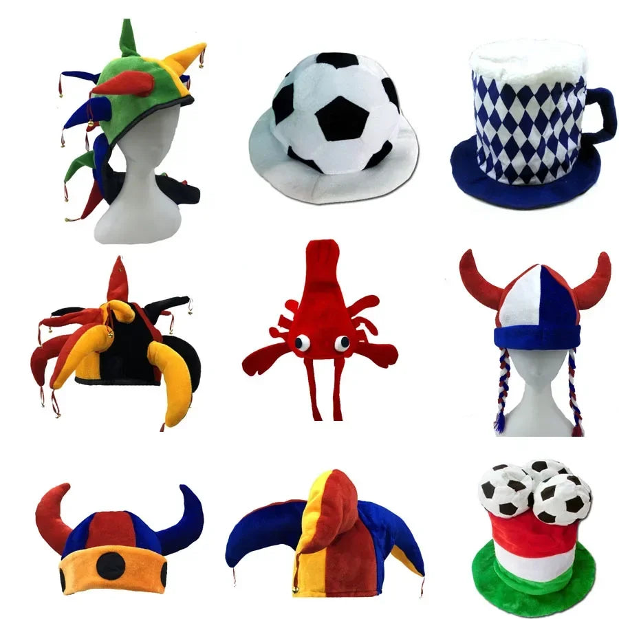 Kids Children Adult Pizza Hamburger Roasted Turkey Football Lobster Clown Hat Silly Costume Party Favors Easter Props Halloween