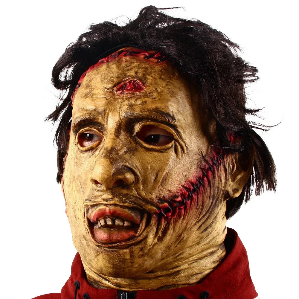 Texas Chainsaw Massacre Leatherface Mask Halloween Horror Fancy Dress Party Cosplay Latex Masks Halloween Party Supp