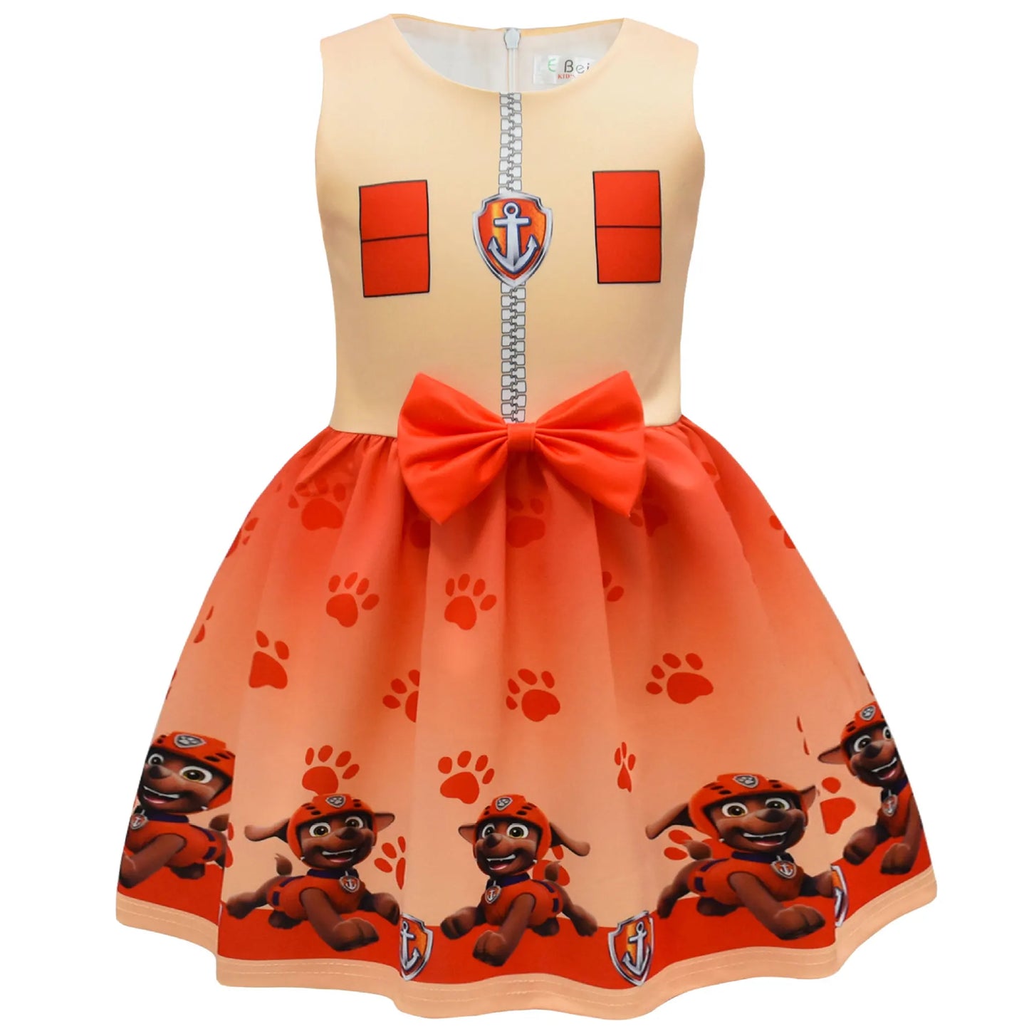 Kids Dresses for Girls Patrol Dog Halloween Cosplay Costumes Mascot Chase Dog Children Carnival Party Role Play Clothes for Girl