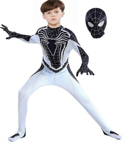 Superhero  Costume Bodysuit for Kids Spandex Zentai Halloween Cosplay Jumpsuit 3D Style