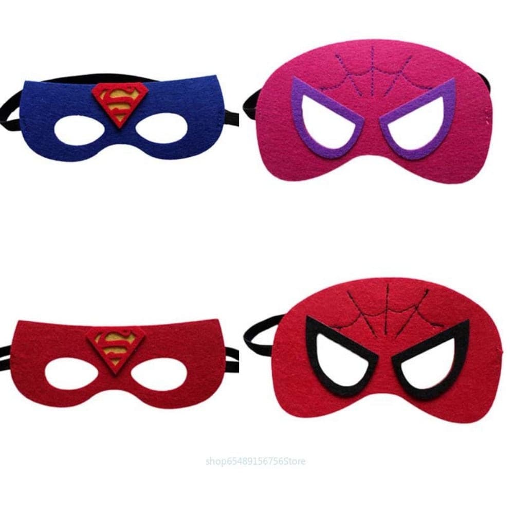 Disney Superhero Mask Cosplay Spiderman Hulk Captain America Iron Man Kids Party Dress Up Halloween Christmas Gift Felt Mask