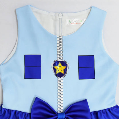 Kids Dresses for Girls Patrol Dog Halloween Cosplay Costumes Mascot Chase Dog Children Carnival Party Role Play Clothes for Girl