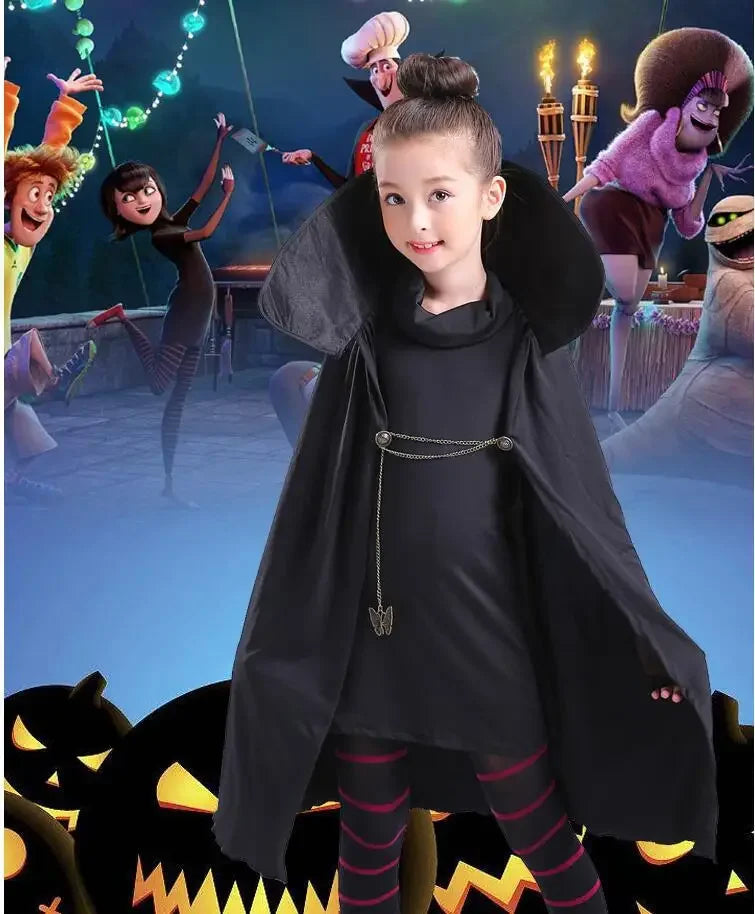 Christmas halloween costumes for girls Carnival Hotel Transylvaniaing Mavis Cosplay Fancy costumes toy Vampire child adult women