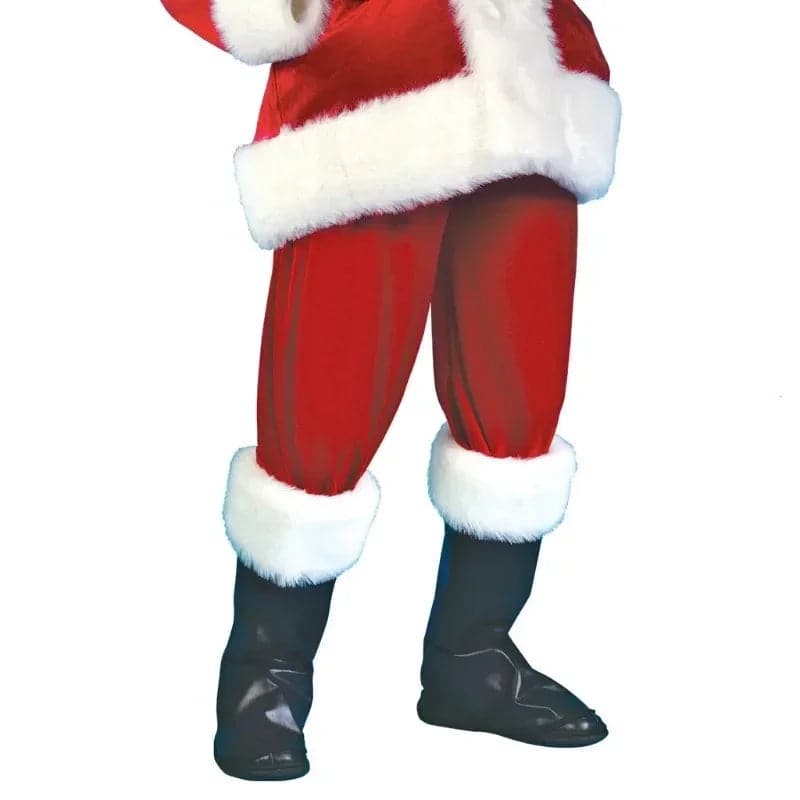Christmas Santa Claus Cosplay Costume Red Velet Xmas New Year Men Deluxe Classic Adults Christmas Disguise Carnival Party Suits