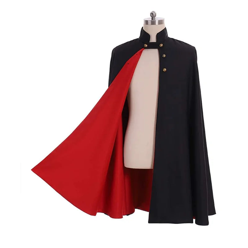 Anime Wirt Cosplay Costume Wirt Mantle Blue Black Cloak Halloween Costume Wirt Mantle Cape Outfit For Adult