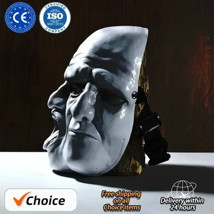 2024 Newest Hot New Creative Ghost Face Hollywood Harvest Day 2Payday Three Faced Resin Mask Halloween Horror Role Playing