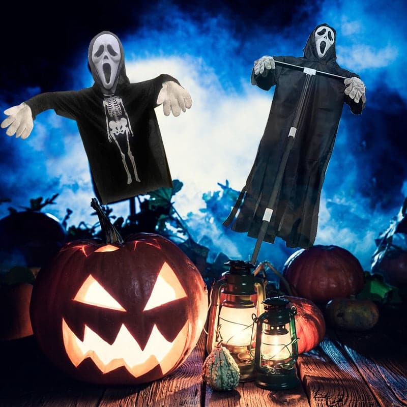Garden Scream Scarecrow: Terror Halloween Outdoor Decoration