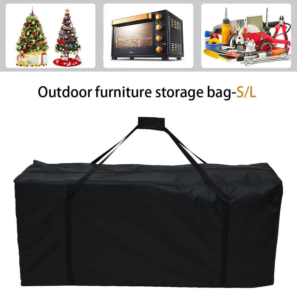 Garden Furniture Storage Bag Multi-function Outdoor Waterproof Christmas Trees Storage Bags Heavy Duty Cushion Seat Organizer