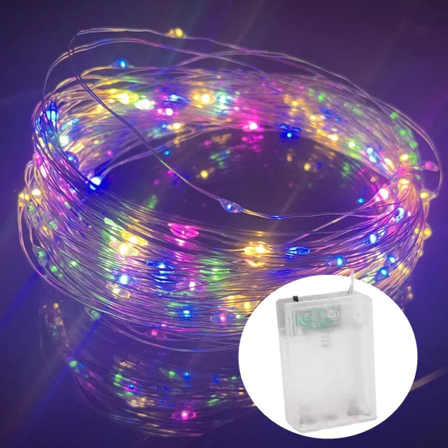 1M 2M 30M 20M 10M Copper Wire LED String Lights Holiday Lighting Fairy Garland for Christmas Tree Wedding Party Decoration