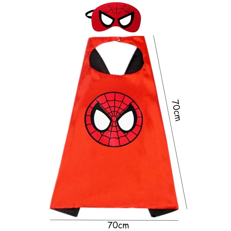 Cartoon Super Hero Spiderman Cloak Mask: Children Birthday Party Theme