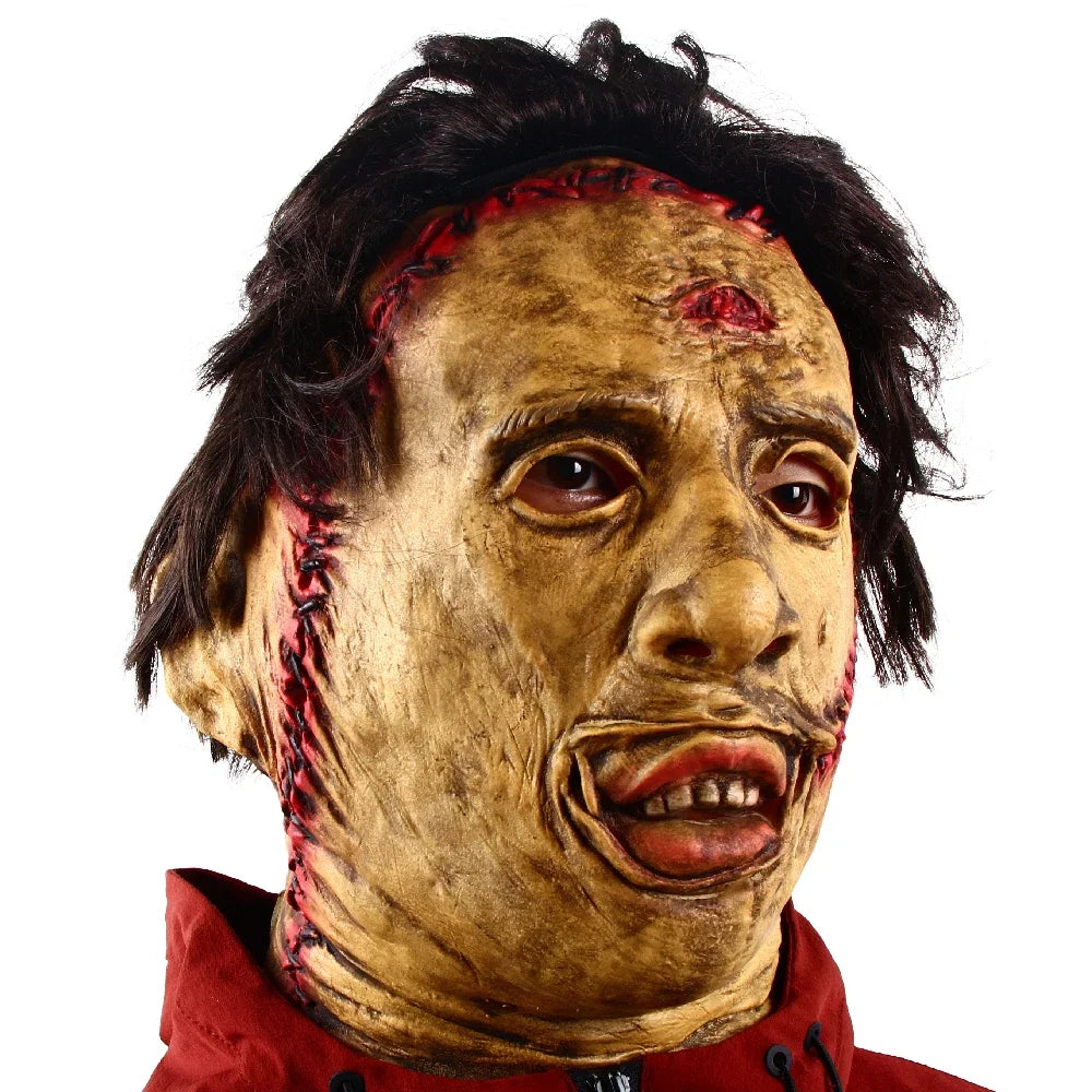 Texas Chainsaw Massacre Leatherface Mask Halloween Horror Fancy Dress Party Cosplay Latex Masks Halloween Party Supp