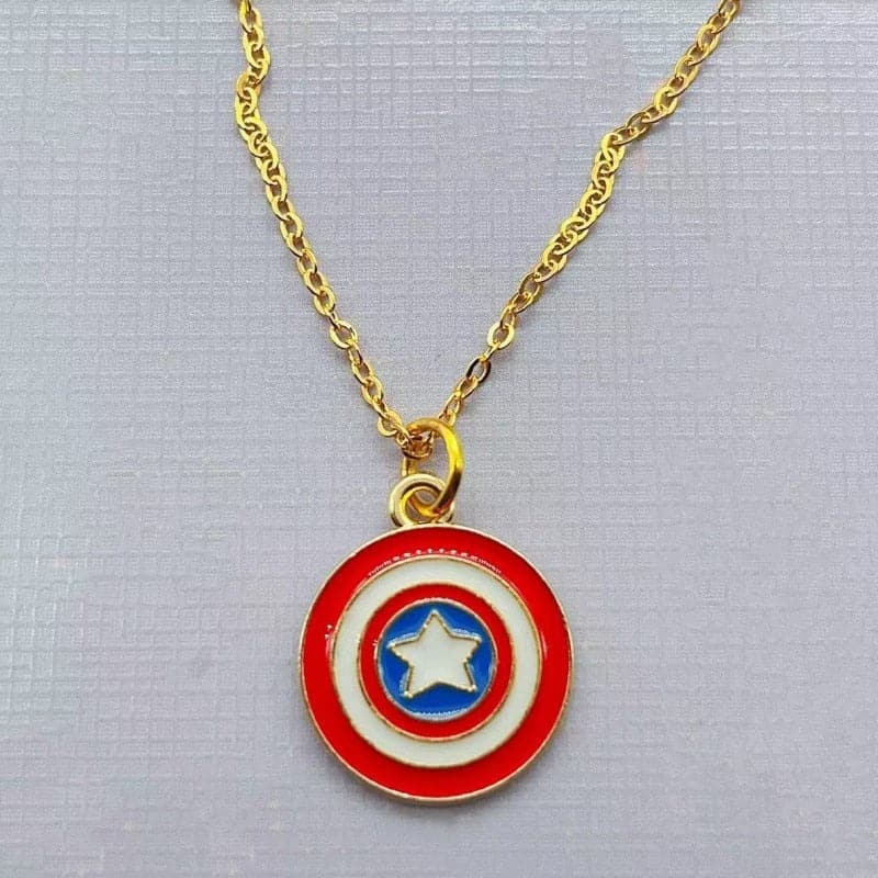 Marvel Spider Man Cartoon Alloy Necklace  Enamel  cartoon earrings pendant DIY fabrication Pendant Enamel  Necklace Accessories