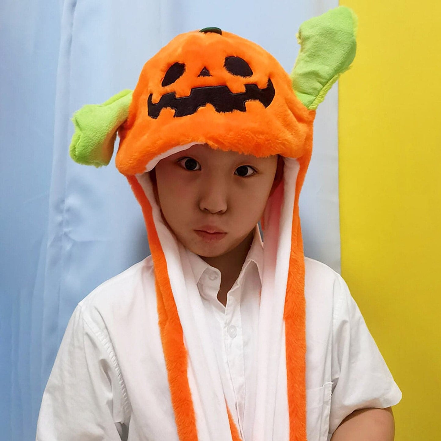 Creative Plush Ghost Hat: Ear Moving Halloween Costume