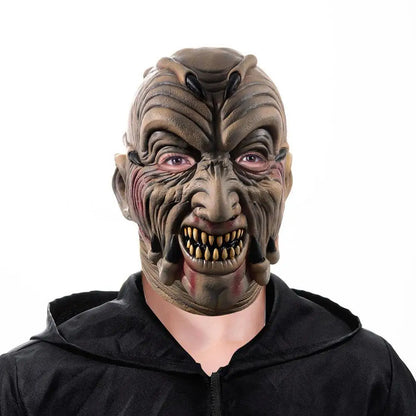 Halloween Scary Creepers Face Cover Scary Masks  Breathable Movie Headgear for Haunted House Theme Party Adventure Friends