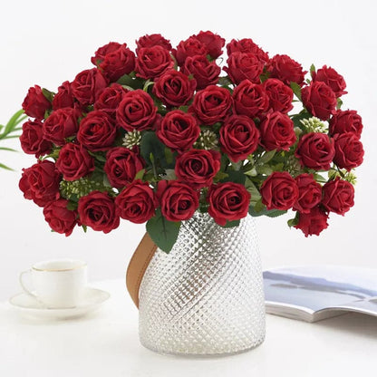 Artificial Red Rose Bouquet for Gift - Artificial Flowers for Valentine