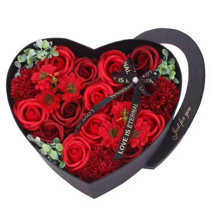 Heart-Shaped Rose Gift Box - Eternal Rose Bouquet