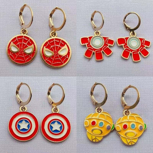 Marvel Spider Man movies superhero cartoon animation production pendants earrings earrings ladies fashion party birthday jewelry