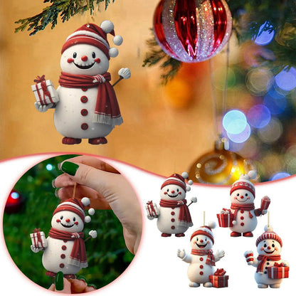 Christmas Snowman Pendant Navidad Merry Christmas Decorations For Home 2023 Xmas Noel Cristmas Ornaments New Year Gifts 2024