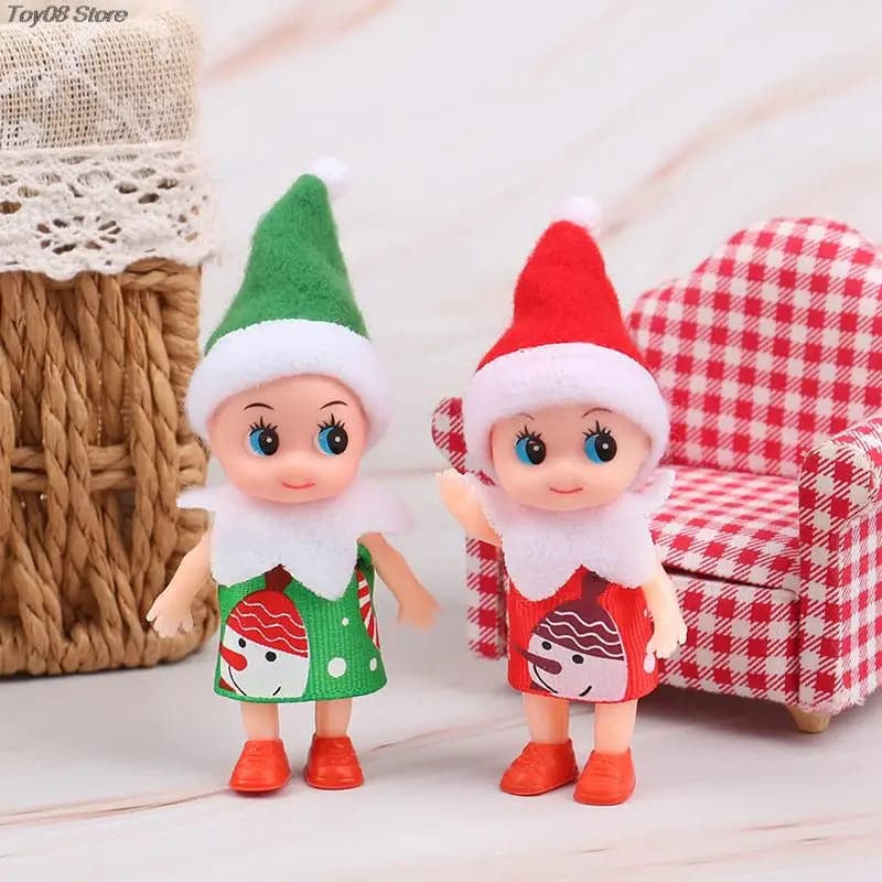 Toddler Baby Elf Dolls Plush Dolls Baby Elves Little Girls And Boys Gift On The Shelf Christmas New Year Decorations Home Decor