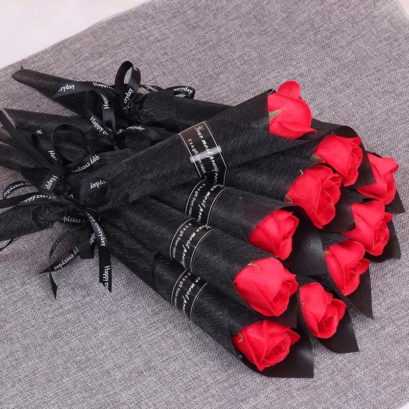 Artificial Rose Bouquet for Valentine's Day - Soap Rose Bouquet