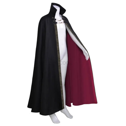 Halloween Vampire Costume Adult  Dracula Devil  Witch Cosplay Cape Medeival Gothic Steampunk Death Cloak Metal Chain