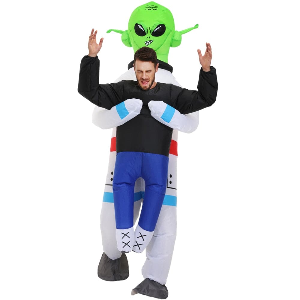 Adult Kids Astronaut Alien Inflatable Costumes Funny Mascot Cartoon Anime Fancy Dress Suit Purim Halloween Party Cosplay Costume