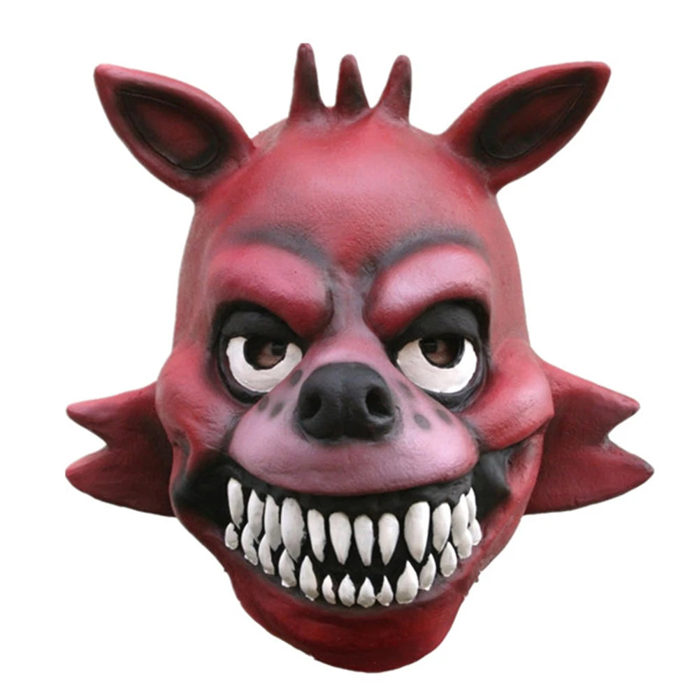 Animal Mask Game FNaF Cosplay Funny Fox Bear Mask Kids Party Halloween Masquerade Latex Full Face Cover