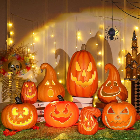 Halloween Pumpkin LED Lights Decoration Halloween Christmas Family Party For Kids Horror Props Halloween Carnival Party Decor