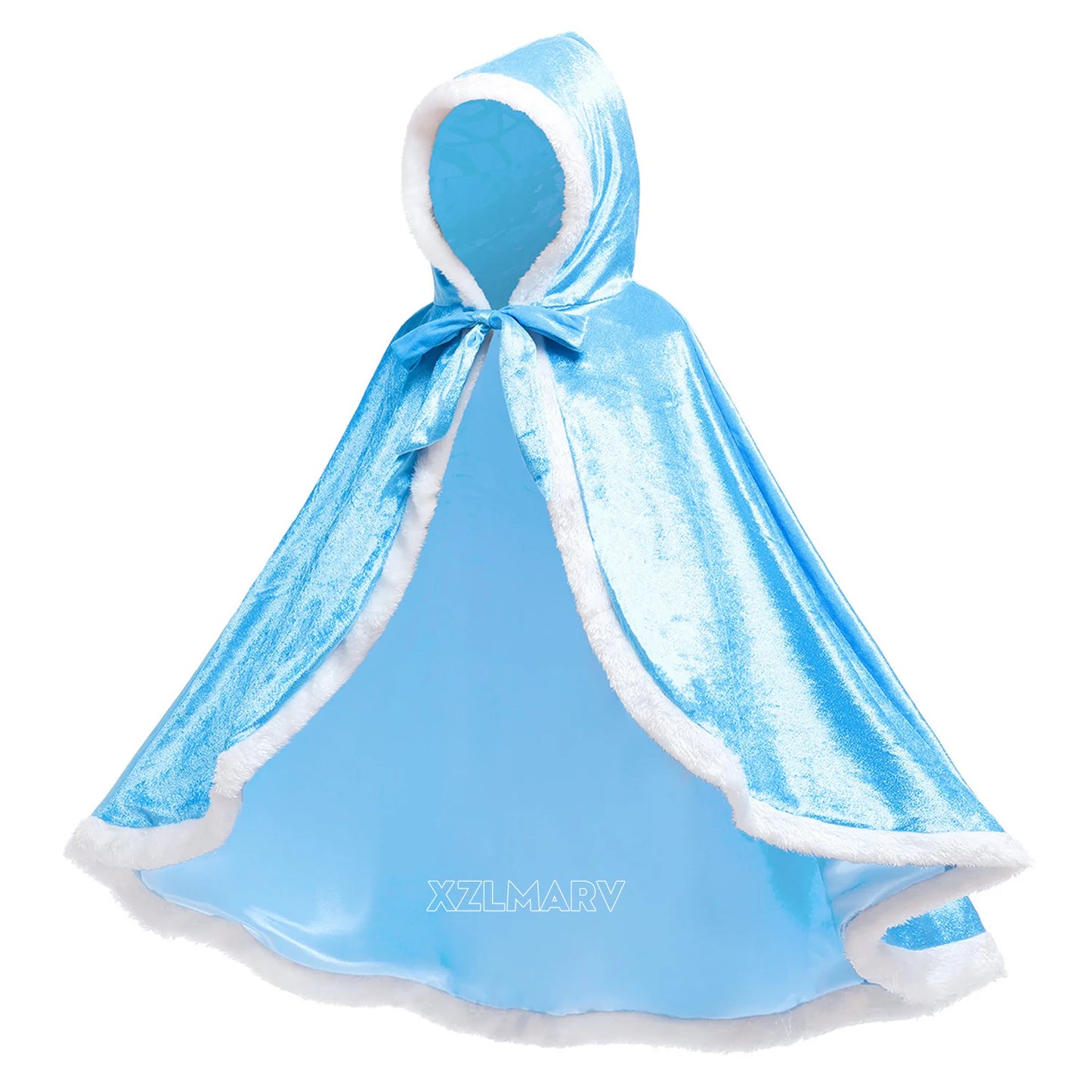 Kids Girls Princess Costume Cloak Hooded Anna Elsa Cape Aurora Rapunzel Fancy Party Mantel Clothes Children Party Accessories