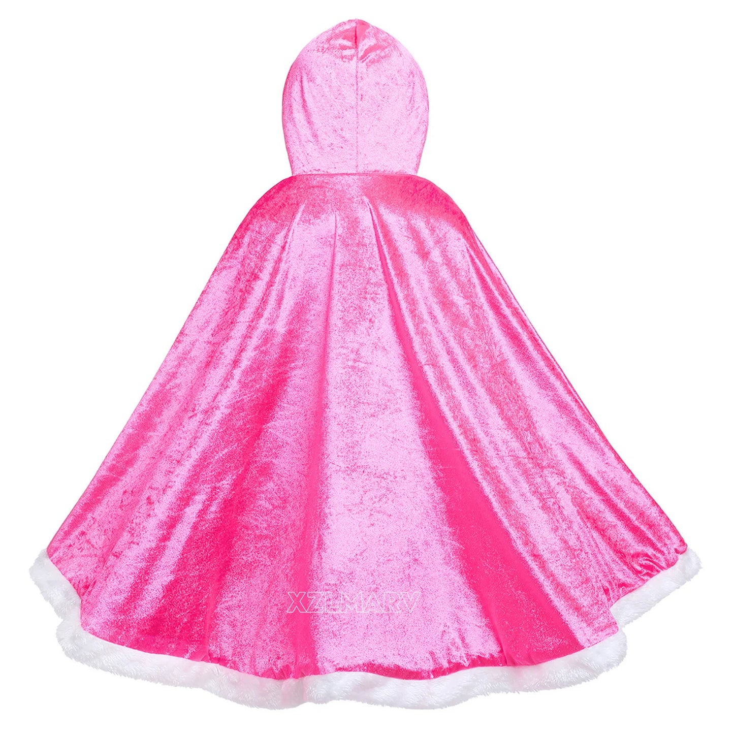 Kids Girls Princess Costume Cloak Hooded Anna Elsa Cape Aurora Rapunzel Fancy Party Mantel Clothes Children Party Accessories