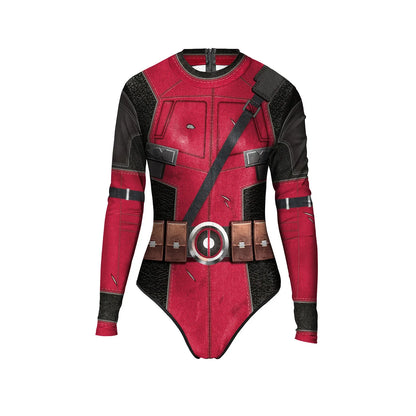 2024 New Superhero Bodysuit for Women Men Spiderman Iron Man Cosplay 3D Print Long Sleeve Swimsuit Adult Carnival Costume