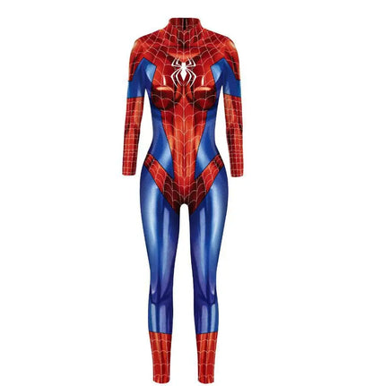 Spiderman Cosplay Woman Sexy Zentai Suit Spandex Bodysuit Superhero SPIDERMAN Costume Halloween Carnival Fancy Dress Jumpsuit