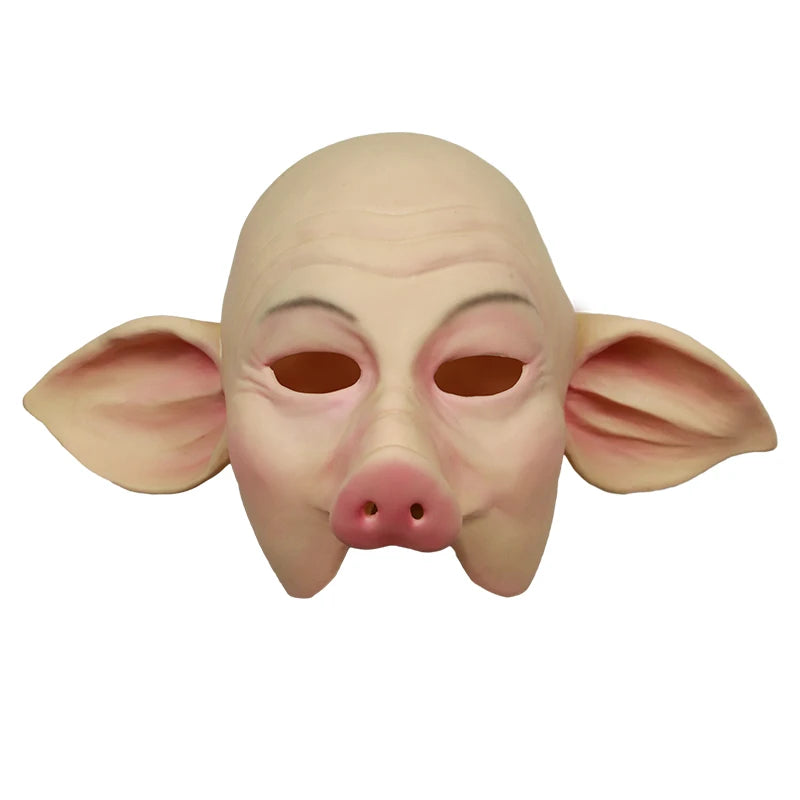 Latex Monk Pig Mask Funny Halloween Cosplay Prop Journey To The West Piggie Accessories Party Supplies