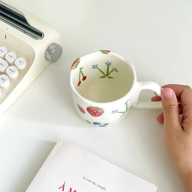 Cute Ceramic Coffee Mugs - Love Handle Cups for a Refreshing Morning