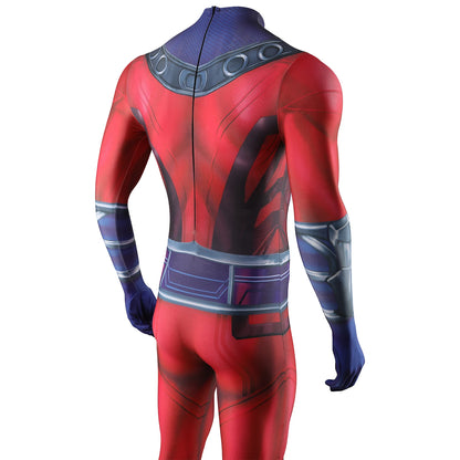 X-Men 97 Magneto Cosplay Costume Superhero 3D Printed Bodysuit X-Men 97 Magneto Spandex Outfit Cosplay Halloween Costume