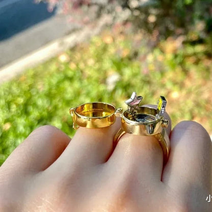 Cute Anime Aesthetic Couple Ring