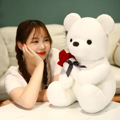 Kawaii Teddy Bear with Roses - Romantic Gift for Lover