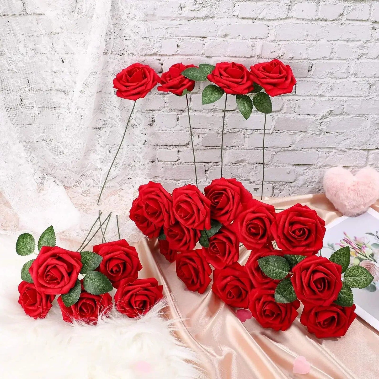 Artificial Roses Flowers Centerpieces - Diy Flower for Valentine