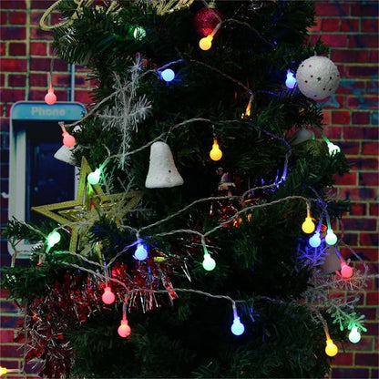 3M20LEDs Garland Xmas Waterproof LED Ball String Light AA Battery Operated Fairy Lights For Christmas Tree Wedding Party Decor